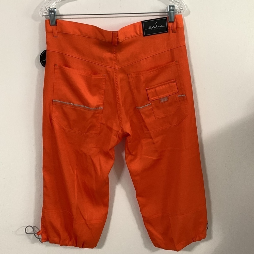 Campmor Isle Girl Orange Nylon Surf Capris pants Size 11 NWT many pockets - Picture 9 of 11